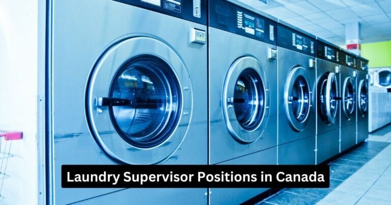 Laundry Supervisor Positions in Canada