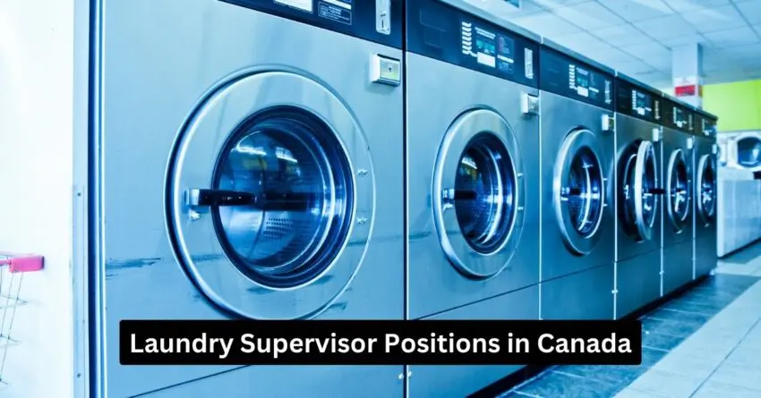 Laundry Supervisor Positions in Canada