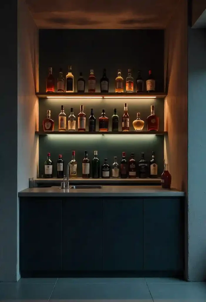 DIY Basement Bar or Coffee Corner