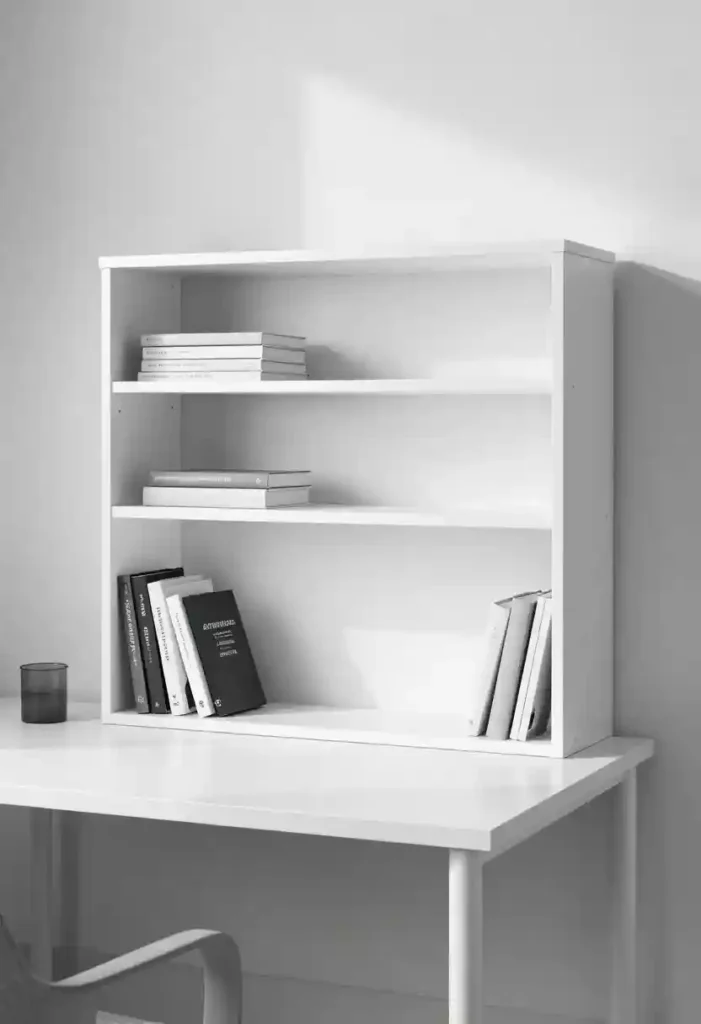 Desk-Integrated Bookshelves