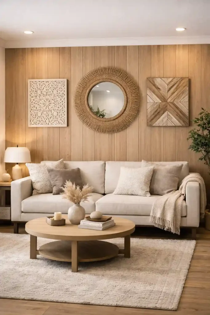 Wooden Wall Decor for a Warm Look