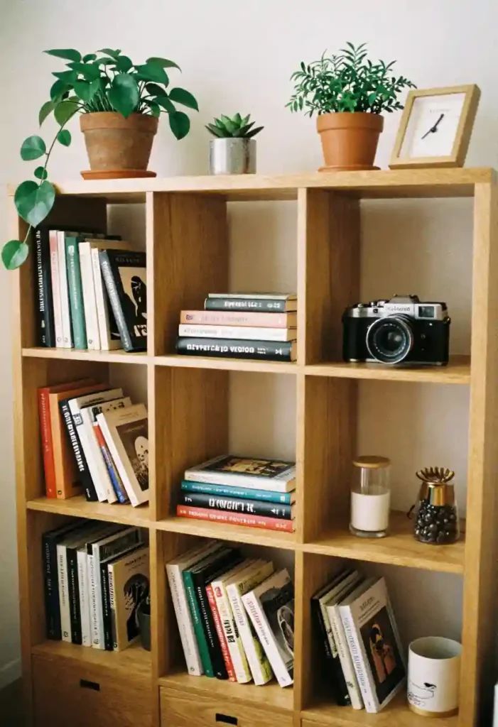 Multi-Use Bookshelves with Decor Storage