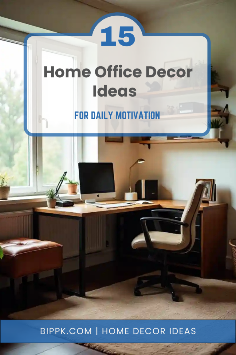 15 Home Office Decor Ideas for Daily Motivation
