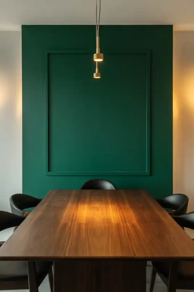 Bold Paint Color Accent Wall