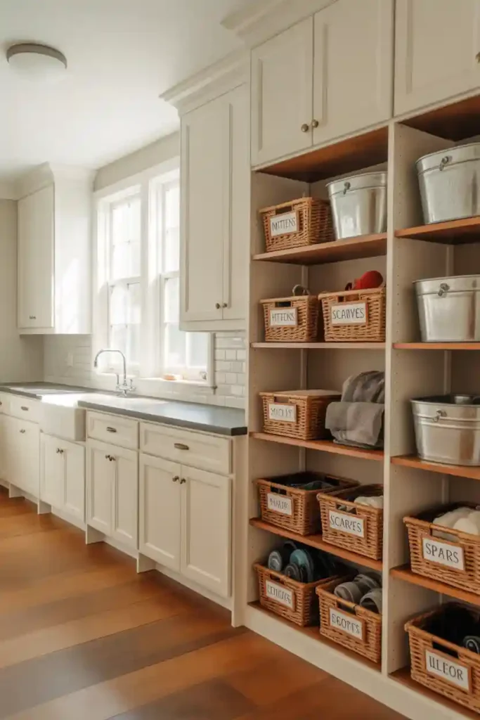 Built-In Cabinets with Adjustable Shelving