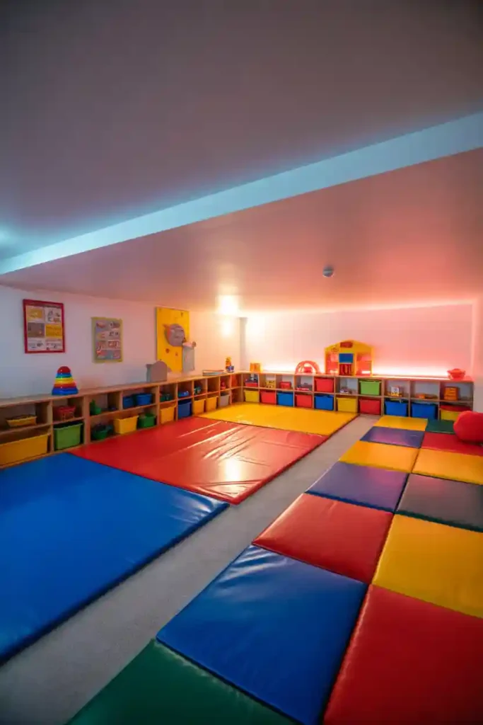Colorful Play Zones for Active Fun