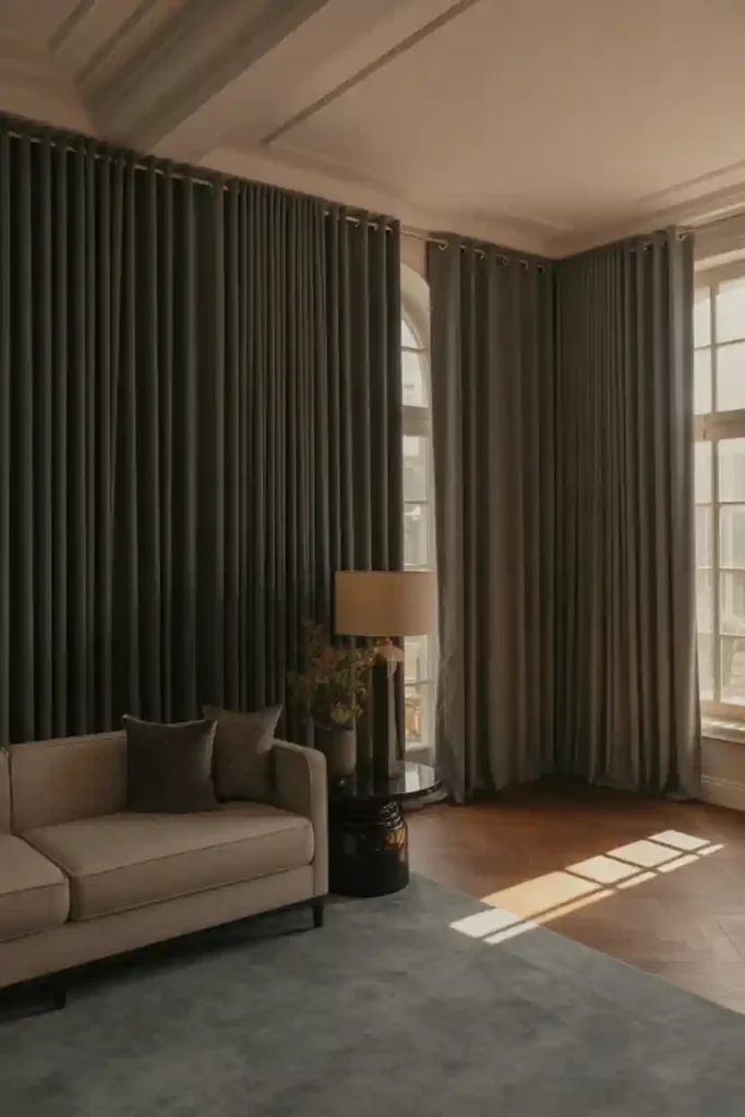 Floor-to-Ceiling Velvet Curtains