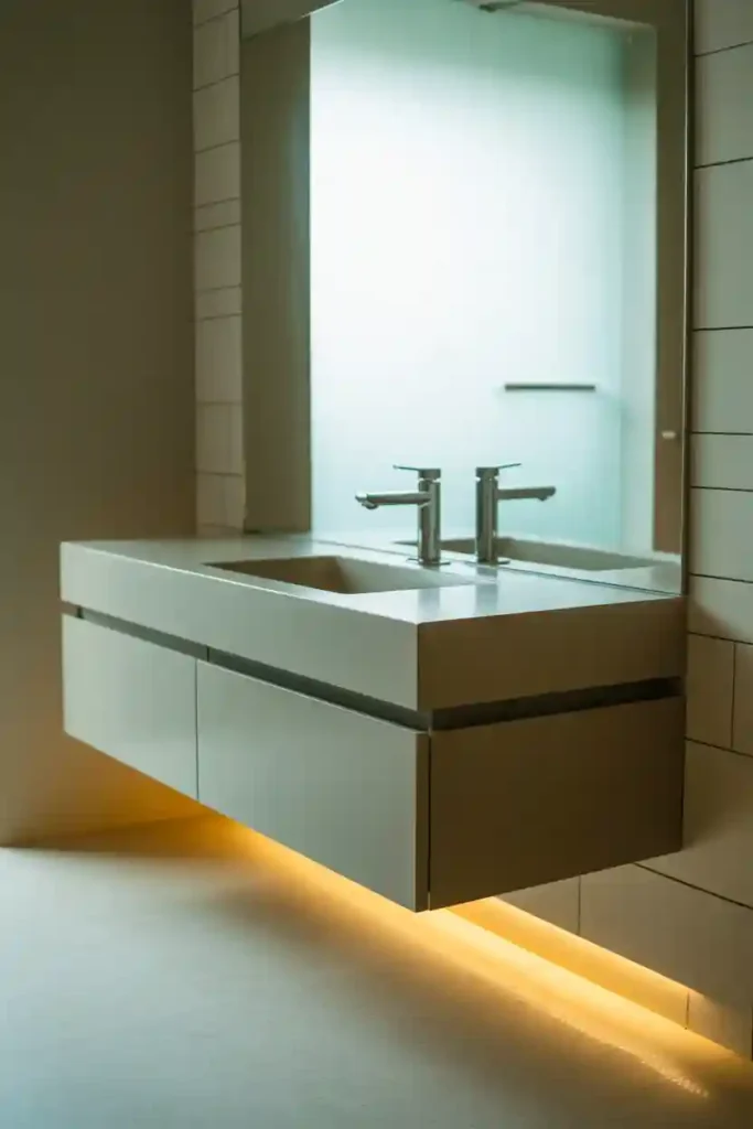  Install a Floating Vanity for Sleek Style