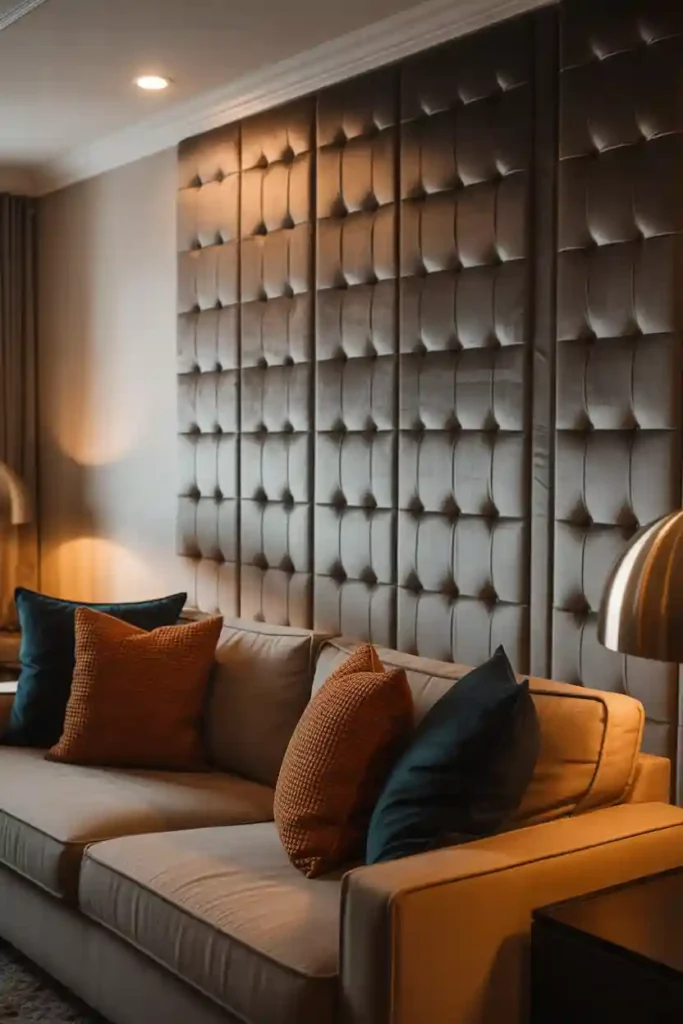 Fabric or Textile Accent Walls