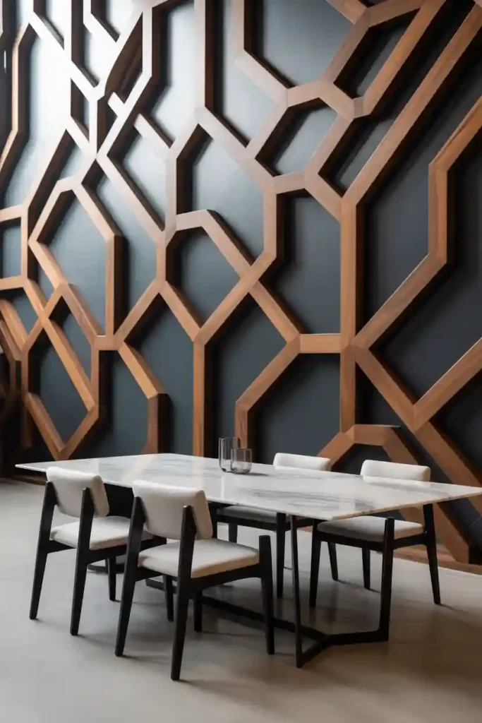 Geometric Accent Wall Design