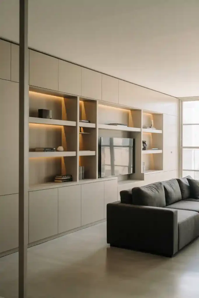 Incorporate Built-In Storage for Clean Lines