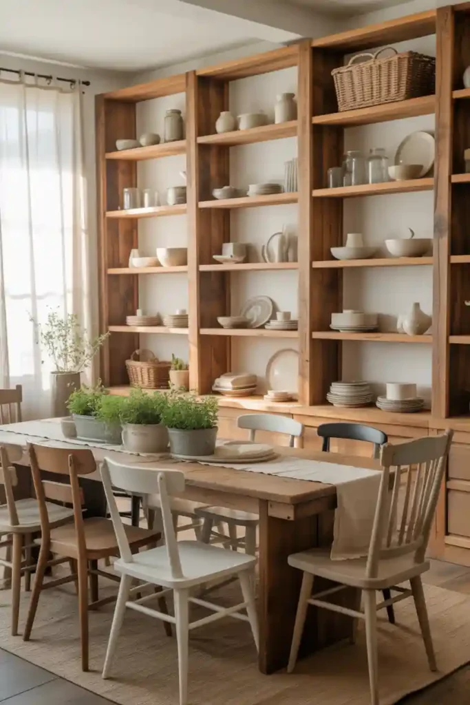 Open Shelving for Display and Function