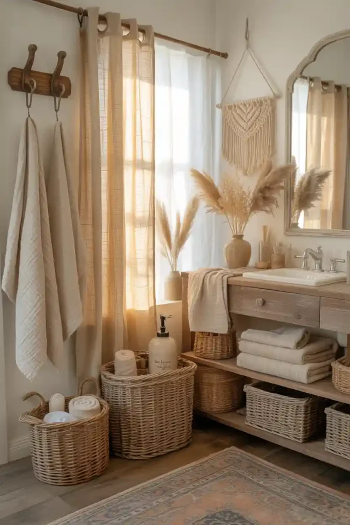 Soft, Textured Towels and Linens