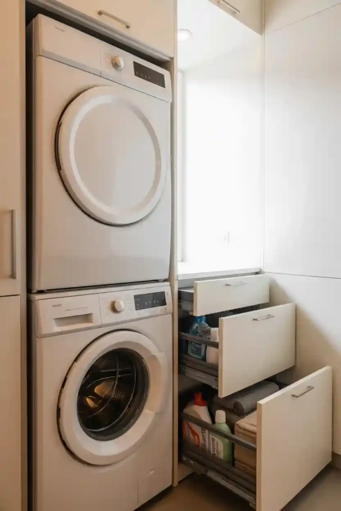 Stackable Units with Pull-Out Storage