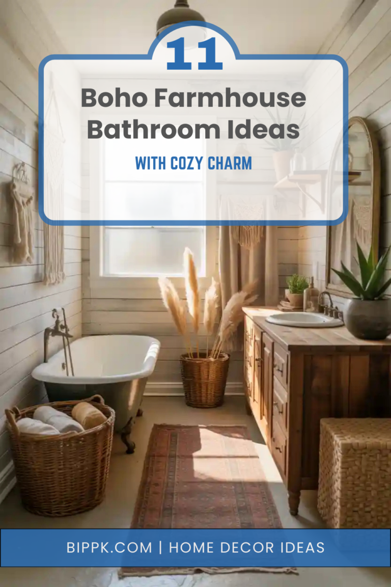 11 Boho Farmhouse Bathroom Ideas with Cozy Charm