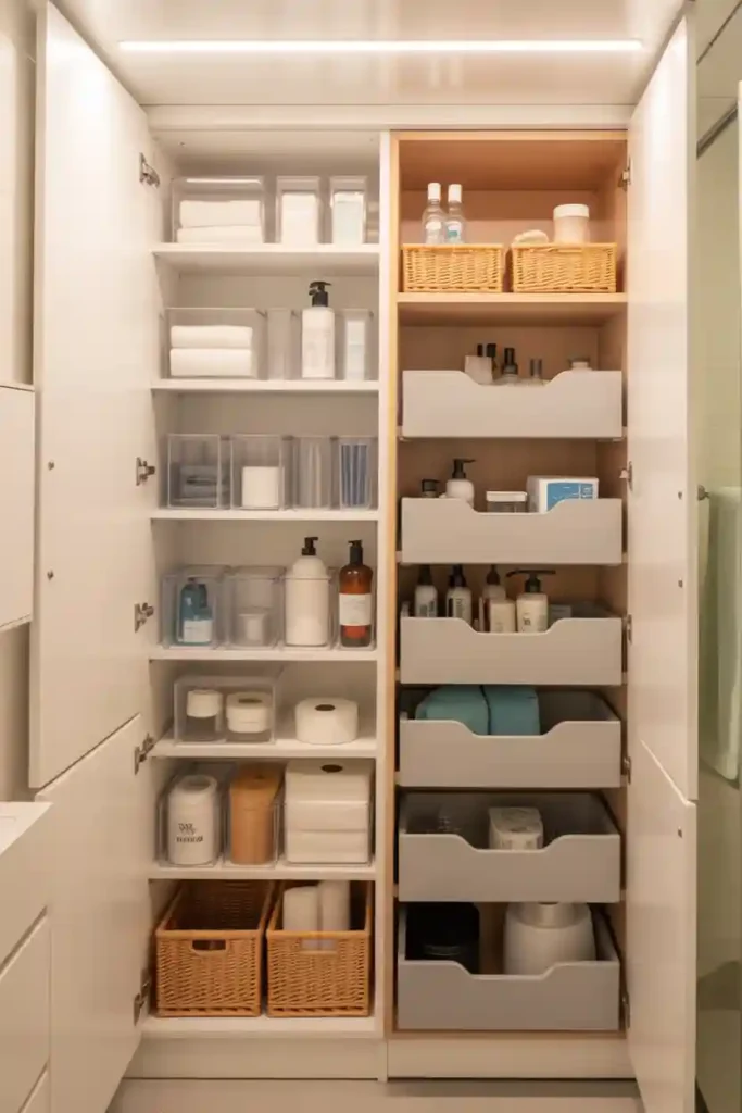 Door-Mounted Organizers Inside Cabinets