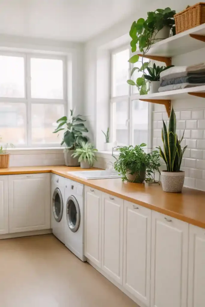 Fresh Greenery and Natural Accents