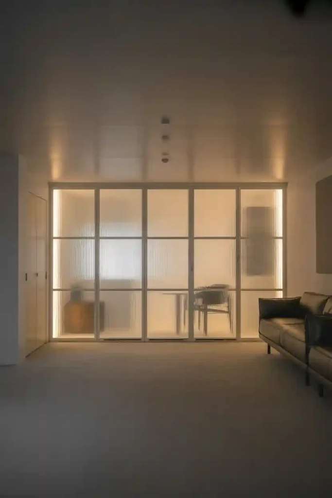 Frosted Glass Wall Panels to Spread Light