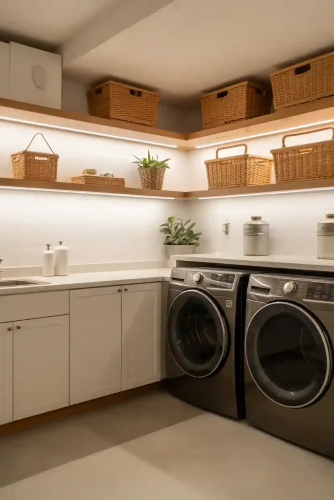  LED Strip Lighting Under Shelves