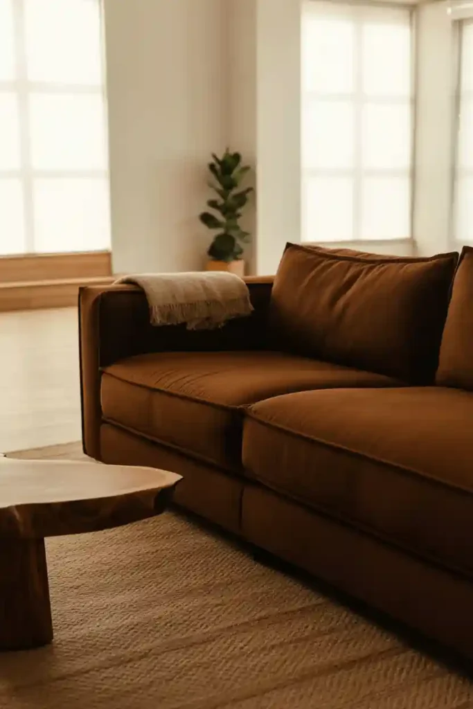 Minimal Brown Living Rooms That Still Feel Warm