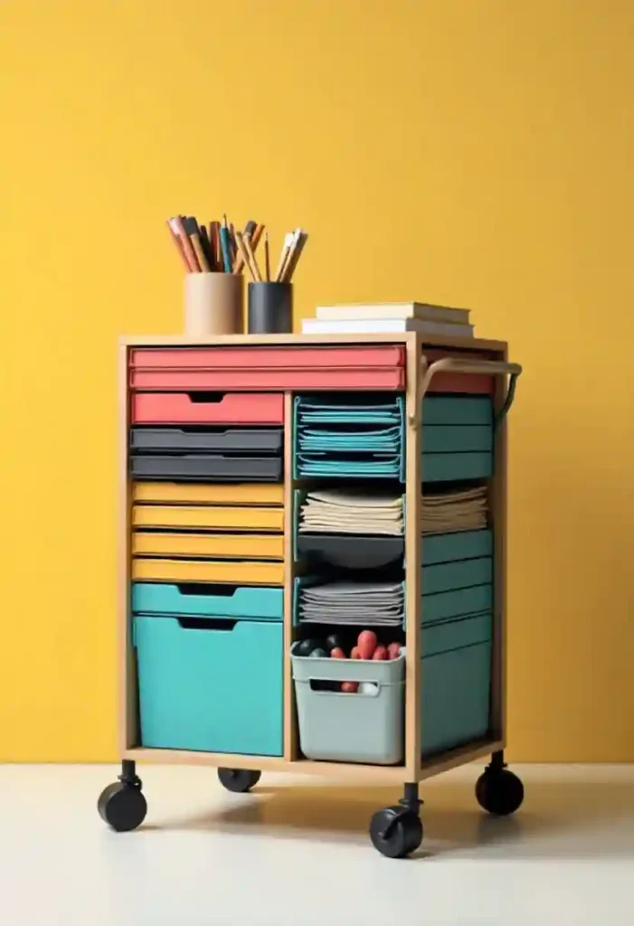 Bookcases with Baskets