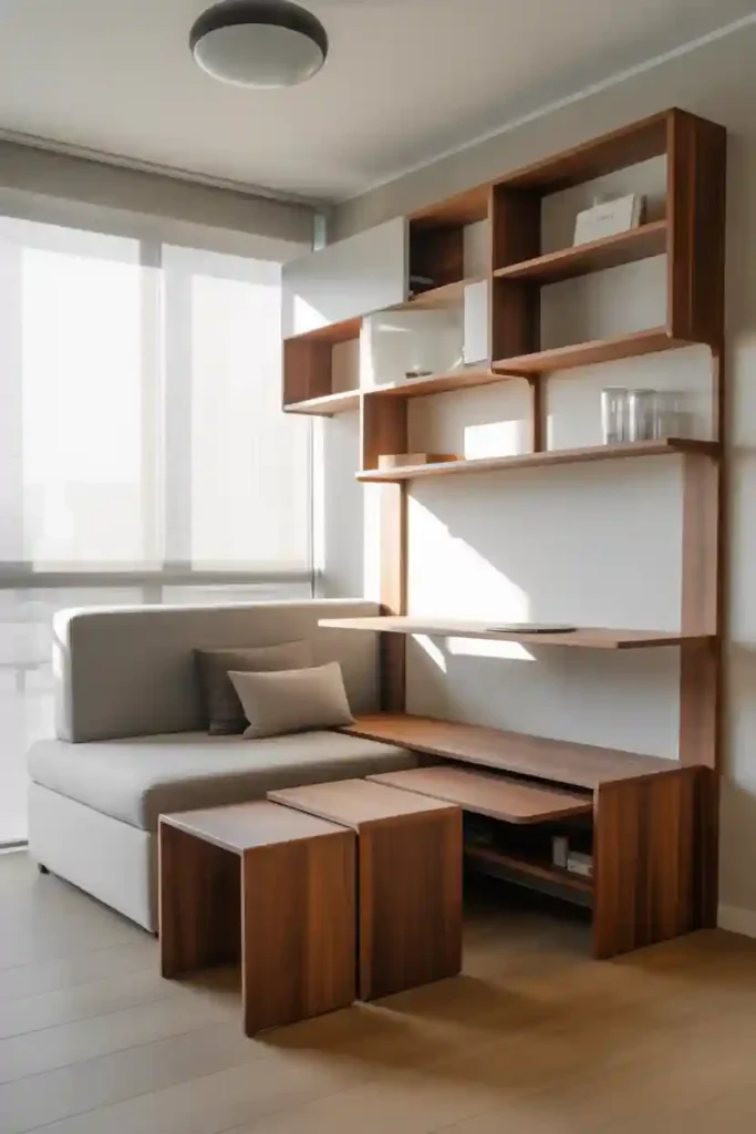 Use Foldable or Stackable Furniture