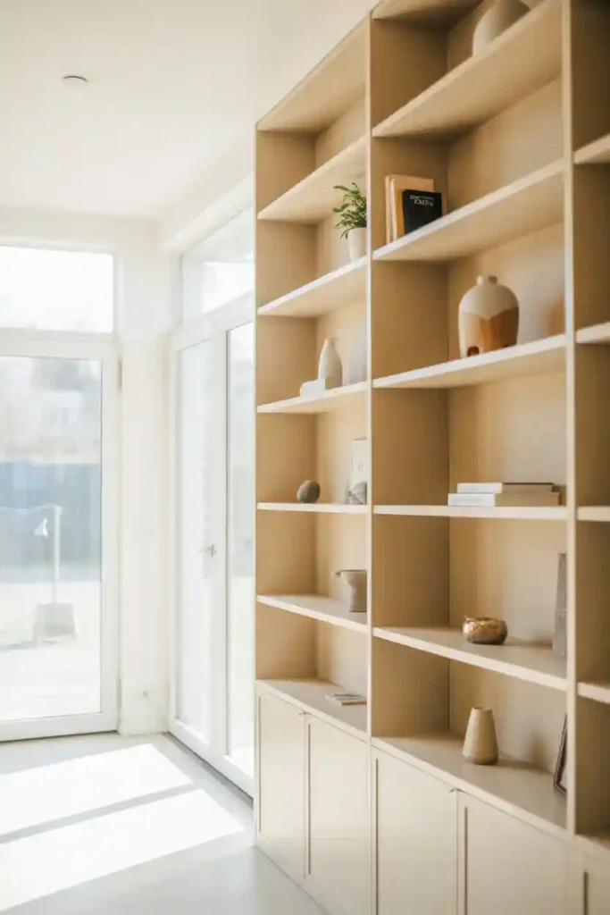 White Built-Ins and Shelving