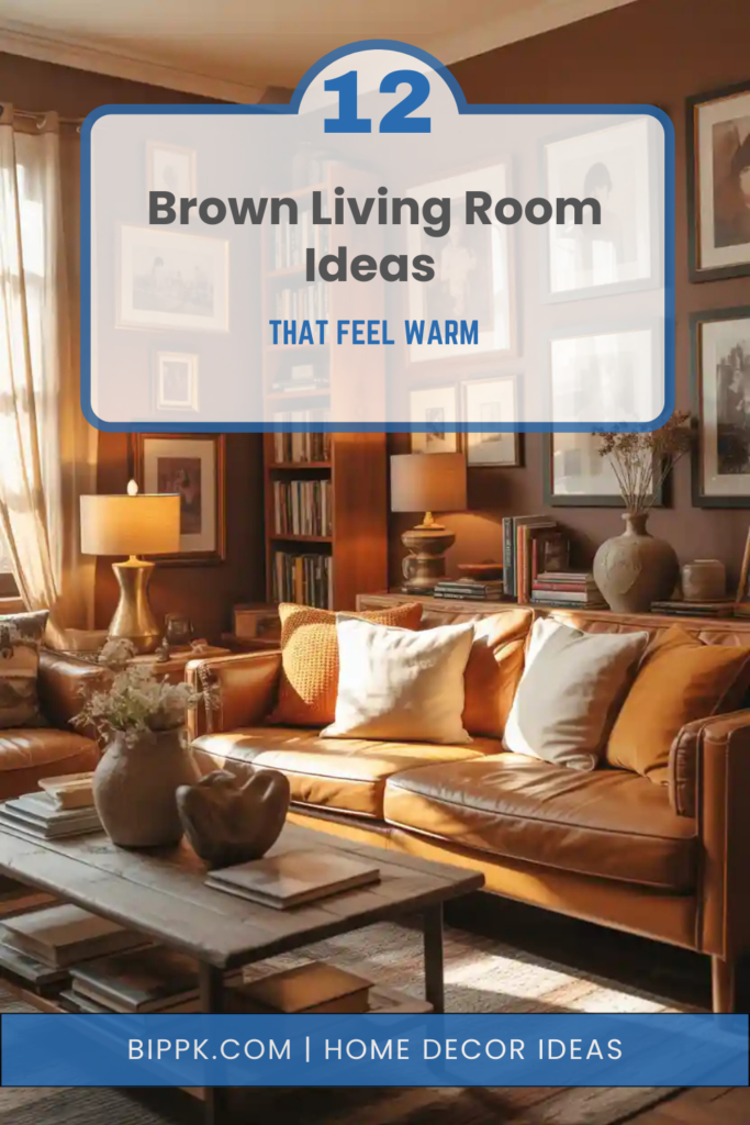 12 Brown Living Room Ideas That Feel Warm