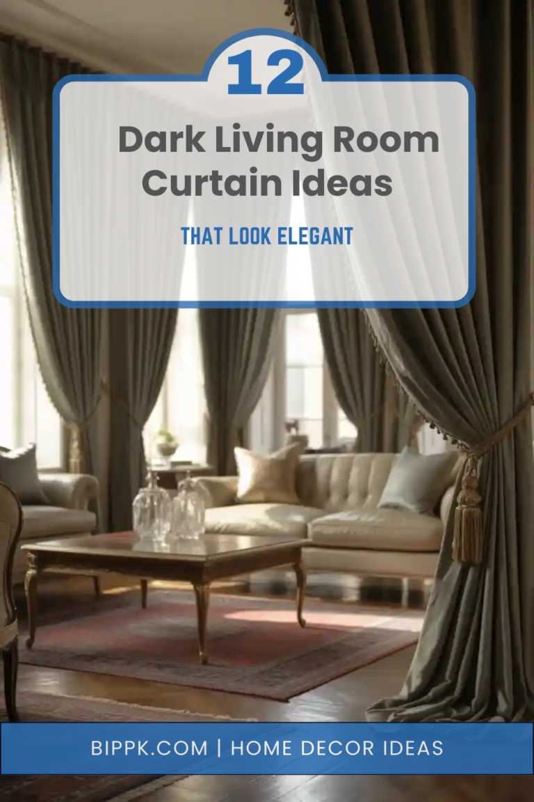 12 Dark Living Room Curtain Ideas That Look Elegant