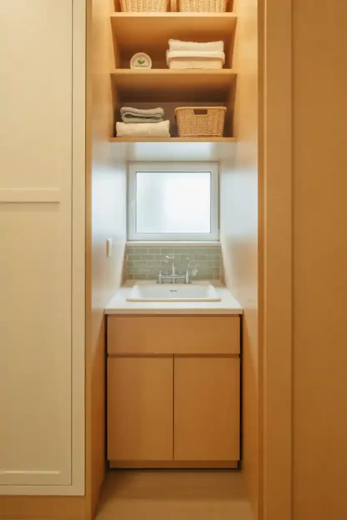 Compact Sink with Integrated Storage