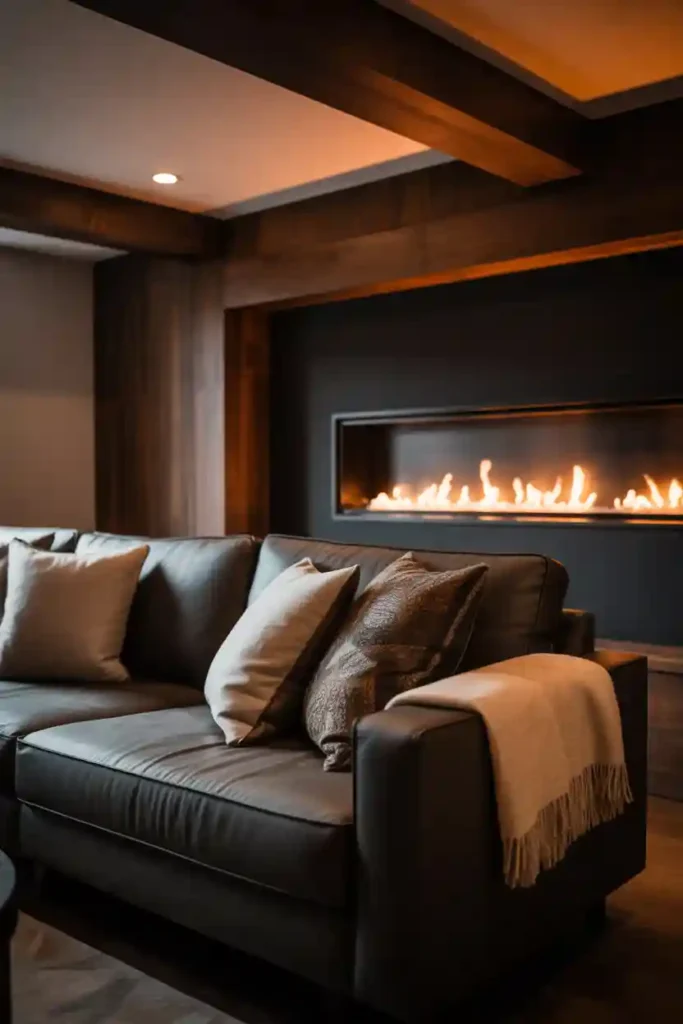 Fireplace or Faux Fireplace Features