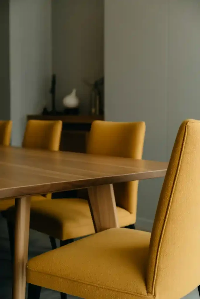 Mustard Yellow and Neutral Gray