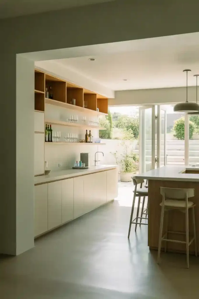 Open Shelving Instead of Upper Cabinets