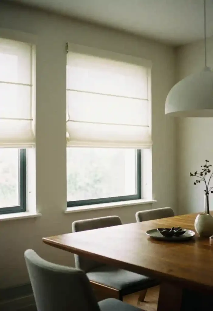 Roman Shades for a Clean Look