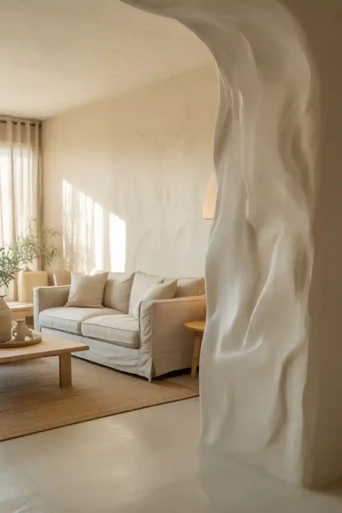 Textured or Limewash Paint Finish