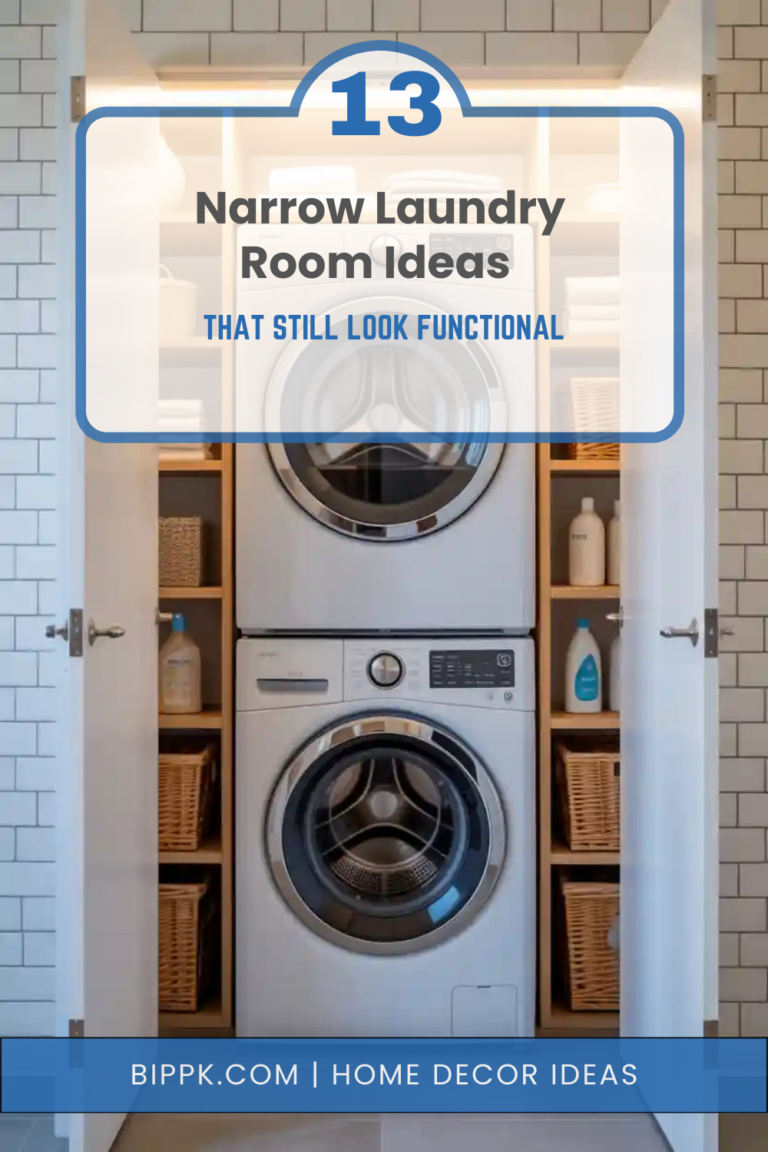 13 Narrow Laundry Room Ideas That Still Look Functional