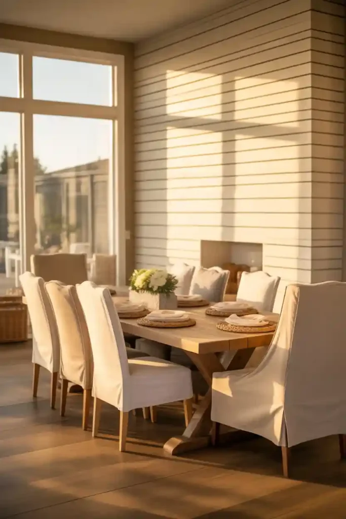 Shiplap Accent Wall for Warmth