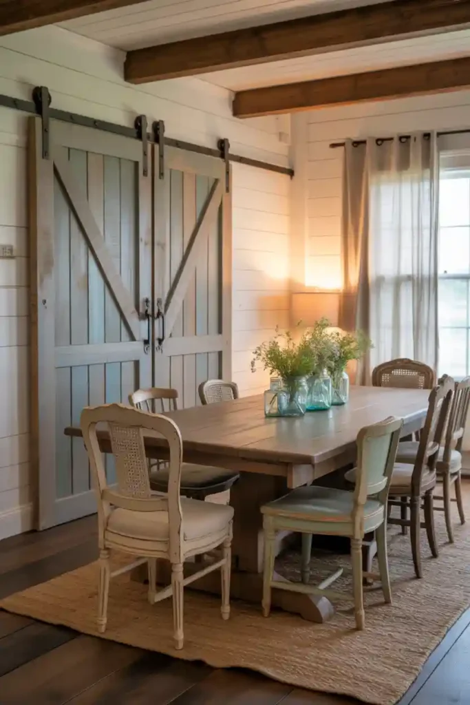 Sliding Barn Doors for Rustic Flair