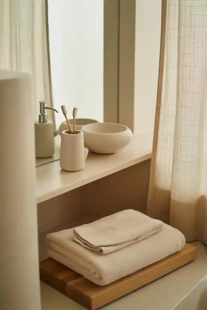 Timeless Neutral Bathroom Styling