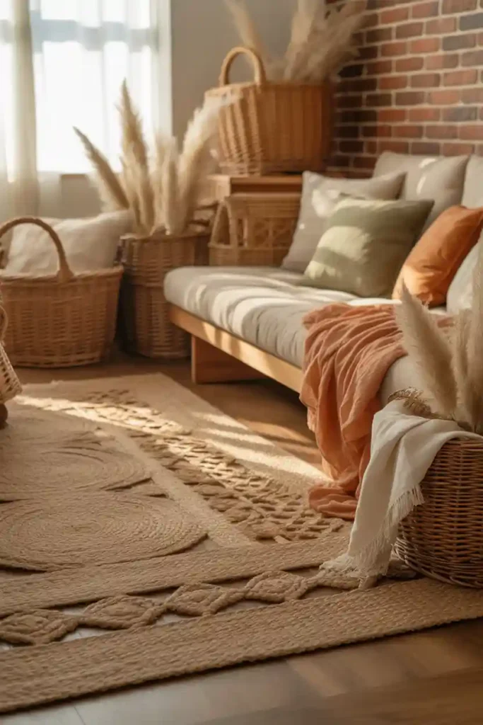 Use Natural Fibers Throughout the Room