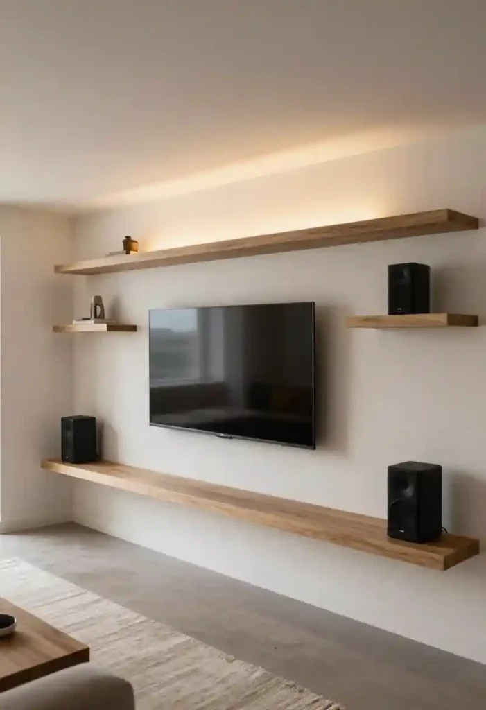 Wall-Mounted TV or Media Wall