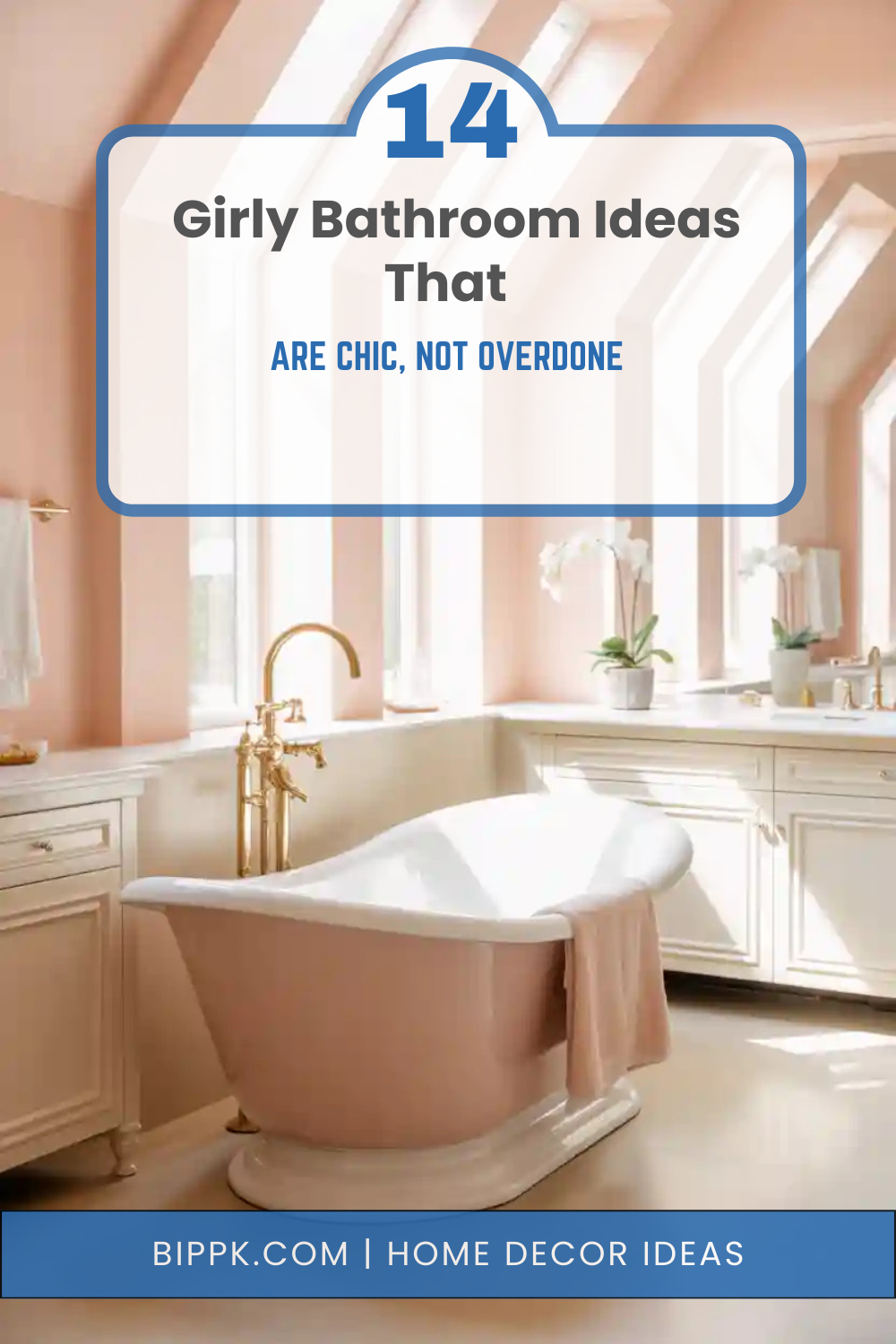 14 Girly Bathroom Ideas That Are Chic, Not Overdone