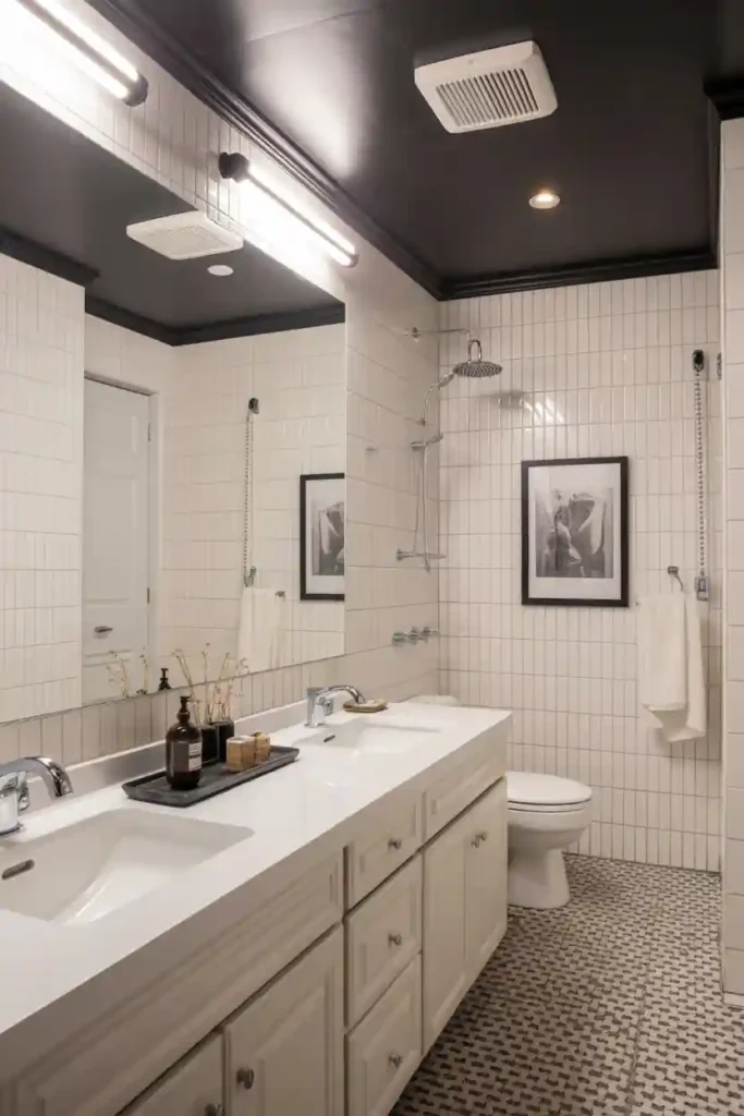 Black Ceiling for Bold Contrast