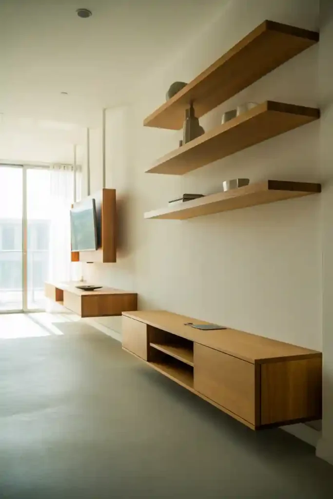 Floating Furniture for Visual Lightness