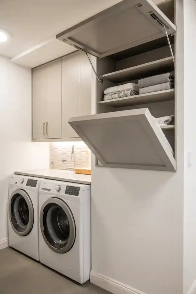 Stackable Washer Dryer with Vertical Folding Station