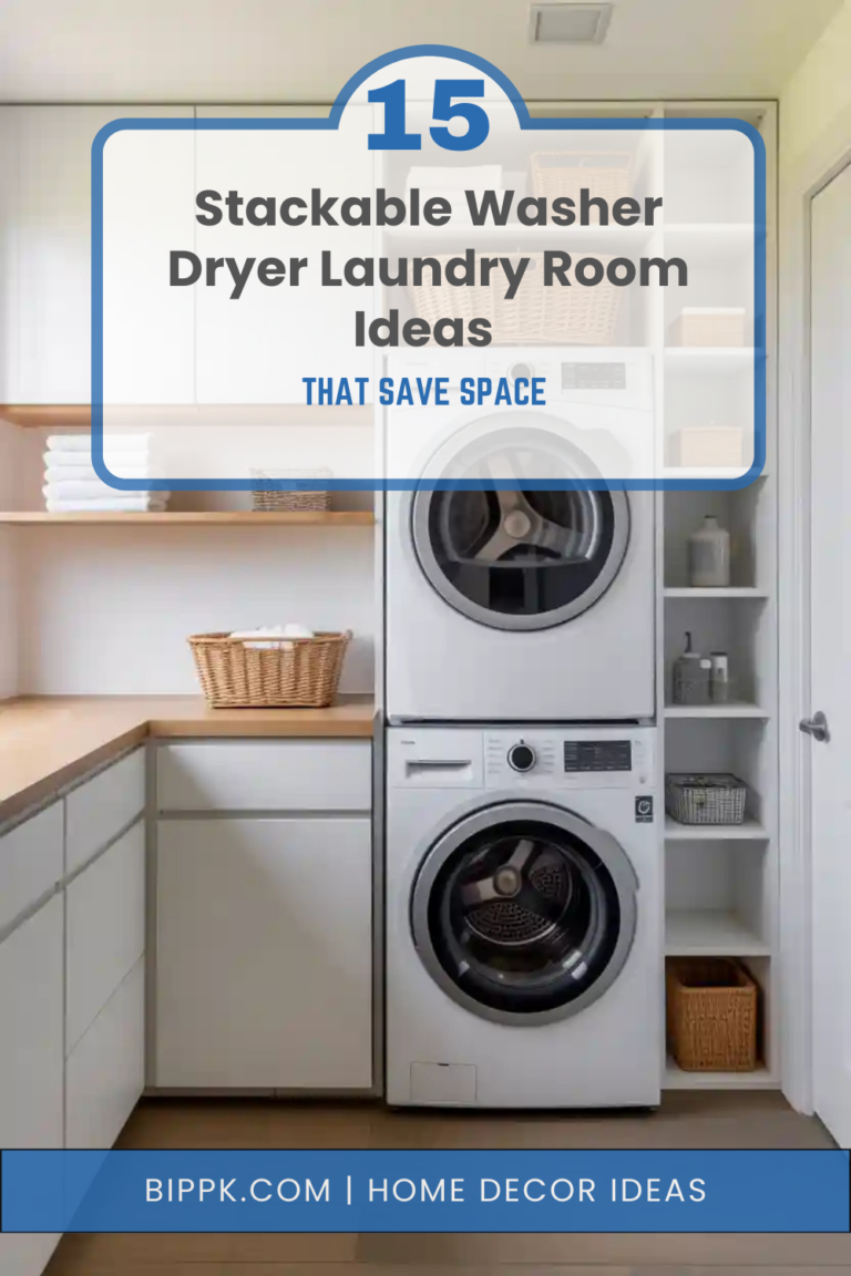 15 Stackable Washer Dryer Laundry Room Ideas That Save Space