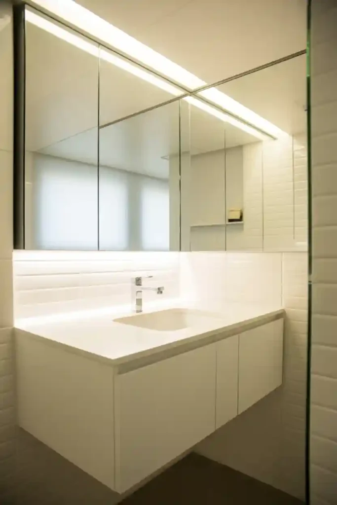  Hidden Storage Behind Mirrors