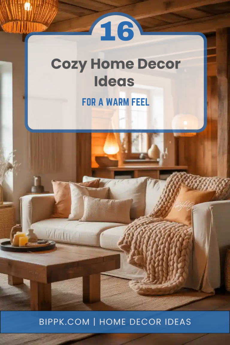16 Cozy Home Decor Ideas for a Warm Feel