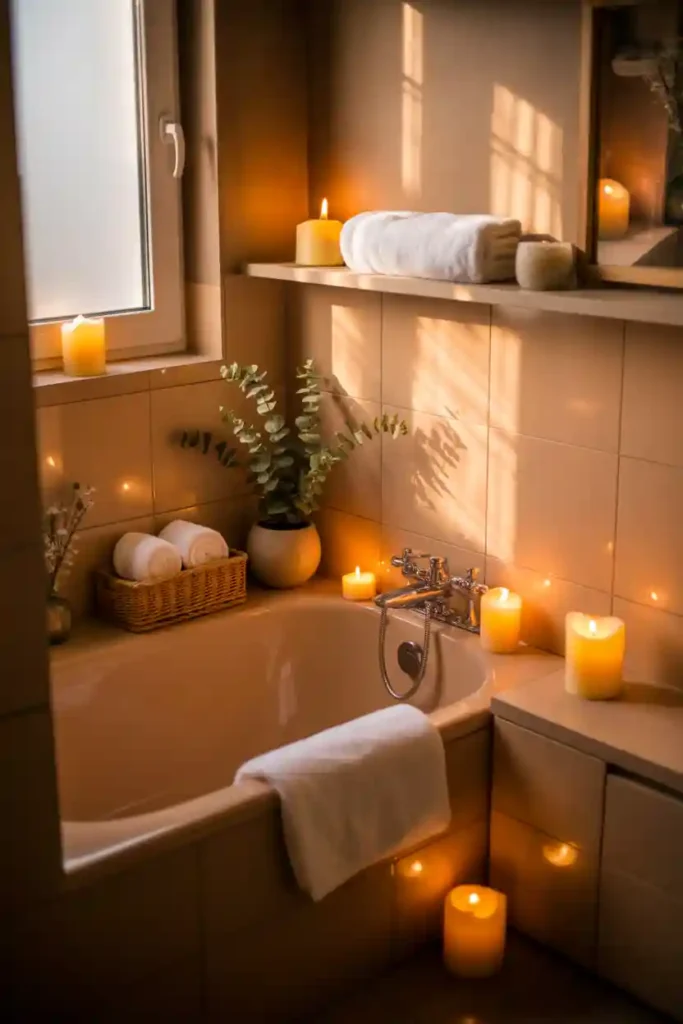 Candle-Like Lighting for Spa Comfort