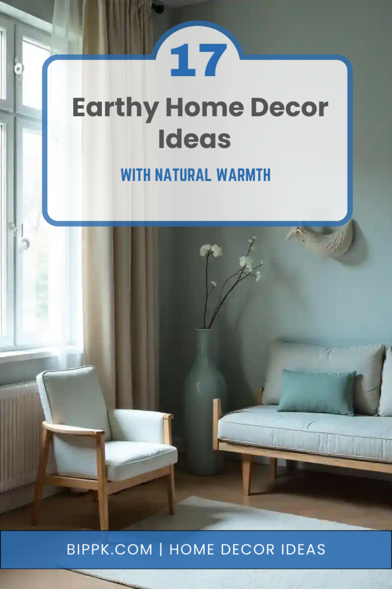 17 Earthy Home Decor Ideas with Natural Warmth